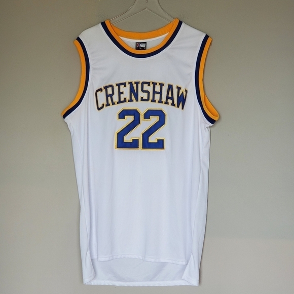 Quincy McCall #22 Crenshaw High School Jersey Stitched White Blue Size XL - Picture 2 of 9